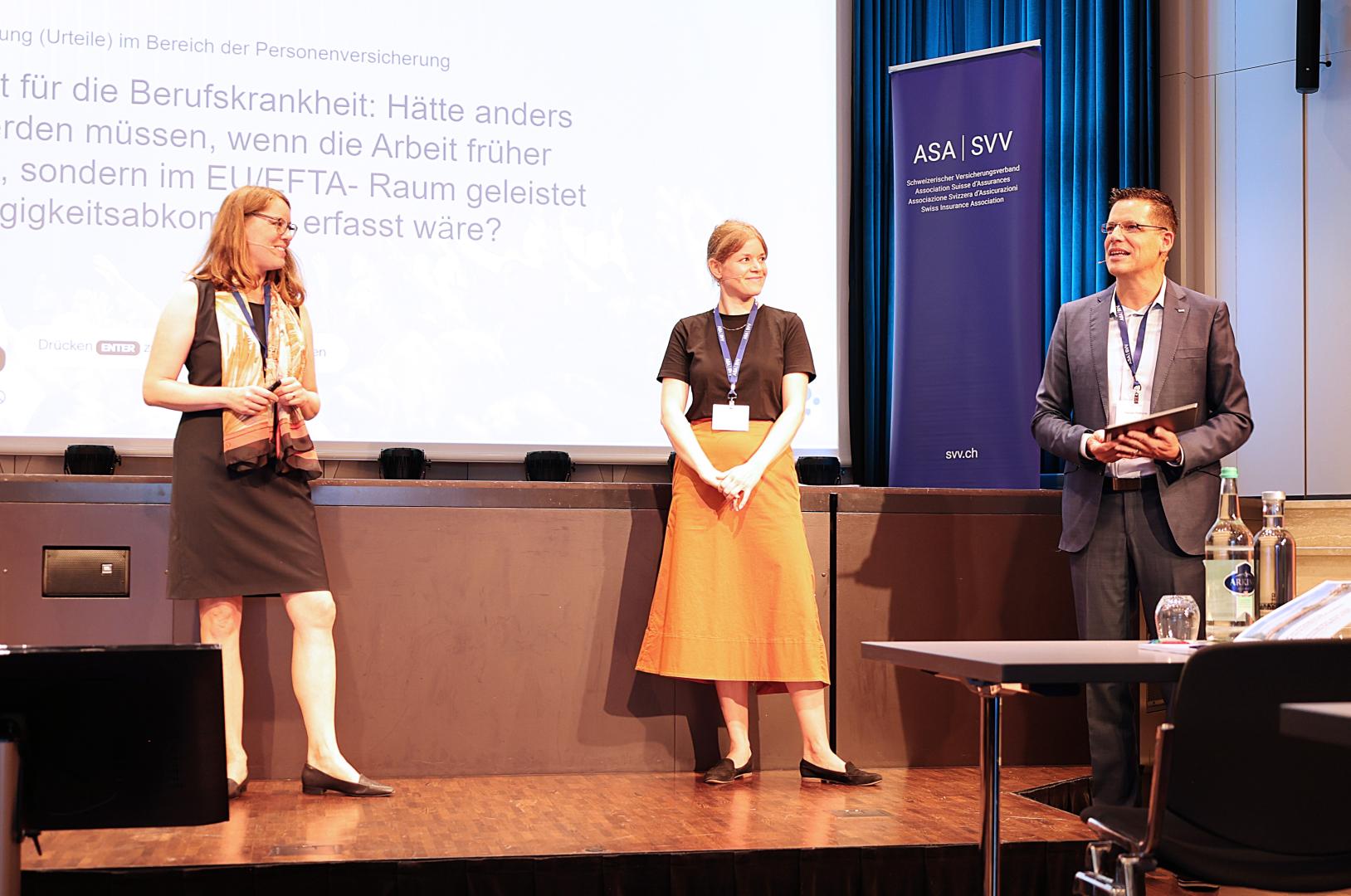 Fachtagung Personenschaden 2024 in Thun - Sarah Riesch und Sandra Weber