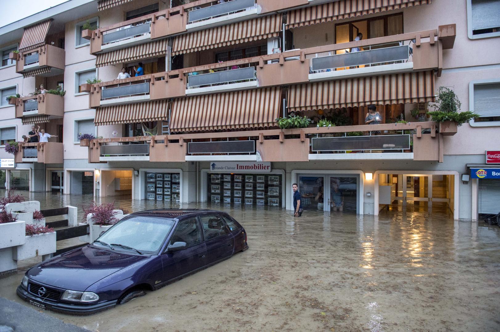 Inondation Sion, le 6 août 2018